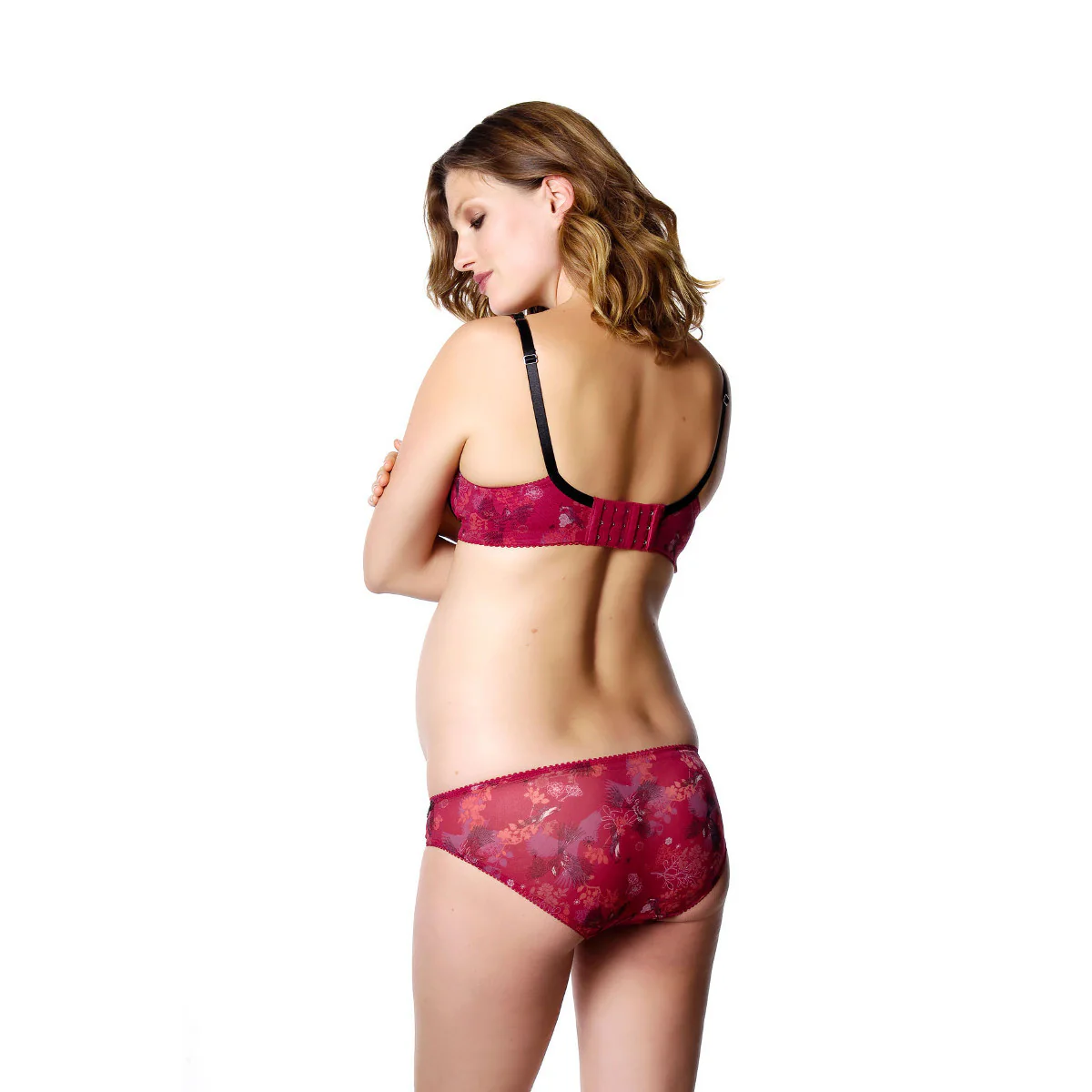 Mystery Nursing Bra Cerise/Black - Hotmilk - Image 3