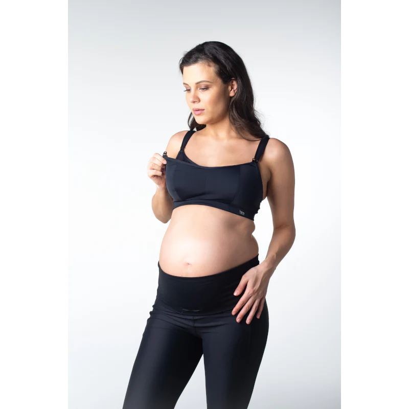 Balance Nursing Maternity Sports Bra Black - Hotmilk - Image 4