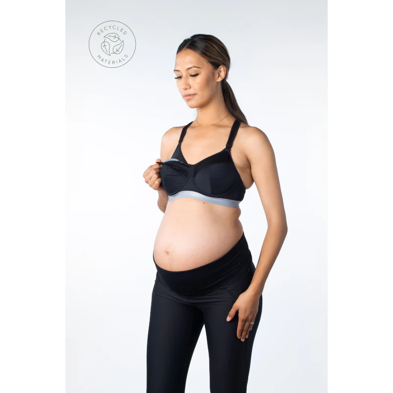 Reactivate Sports Nursing Maternity Bra Black - Hotmilk - Image 3