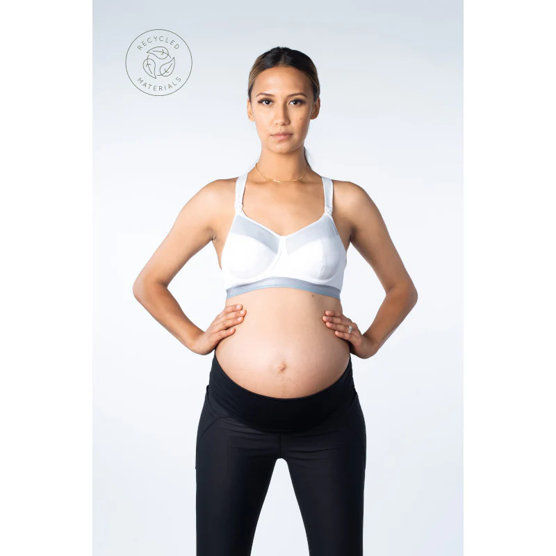 Reactivate Sports Nursing Maternity Bra White - Hotmilk - Image 2