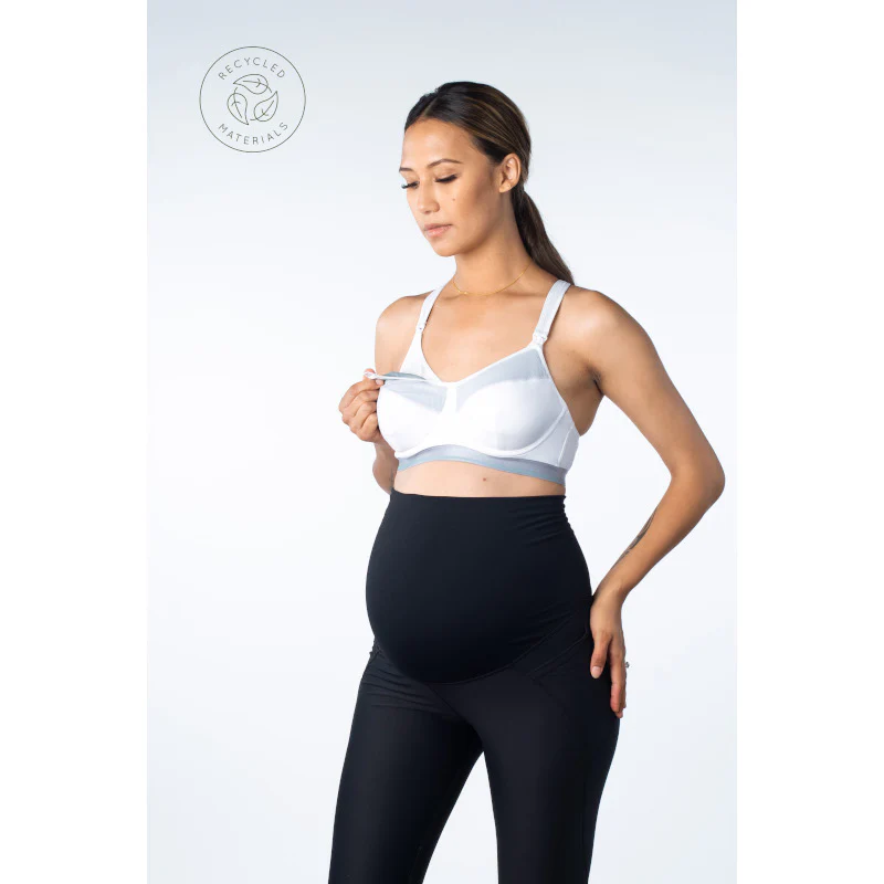 Reactivate Sports Nursing Maternity Bra White - Hotmilk - Image 3