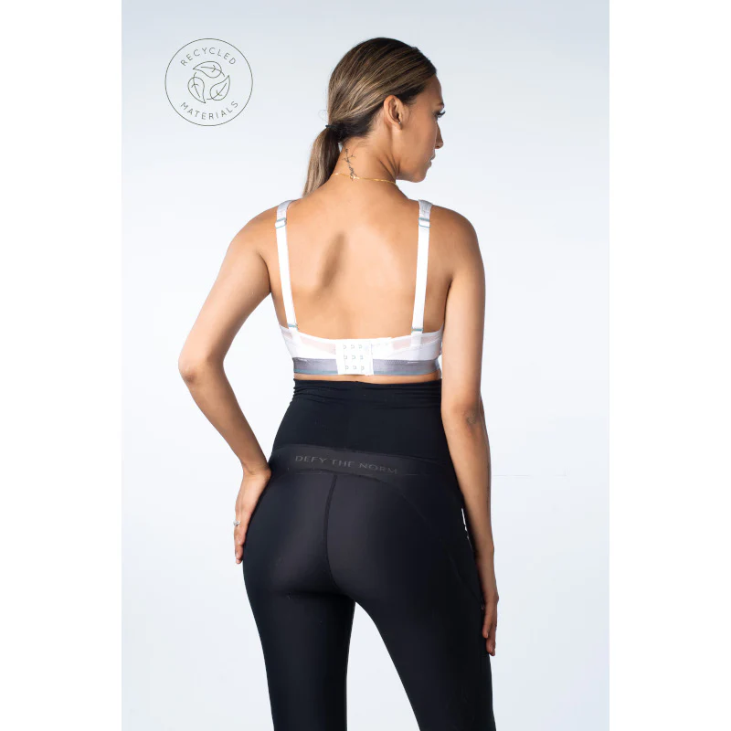 Reactivate Sports Nursing Maternity Bra White - Hotmilk - Image 4