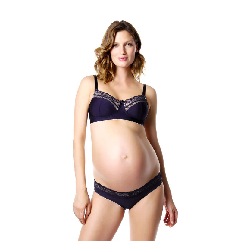 Show Off Navy Blue Maternity Brief Panty - Hotmilk - Image 3