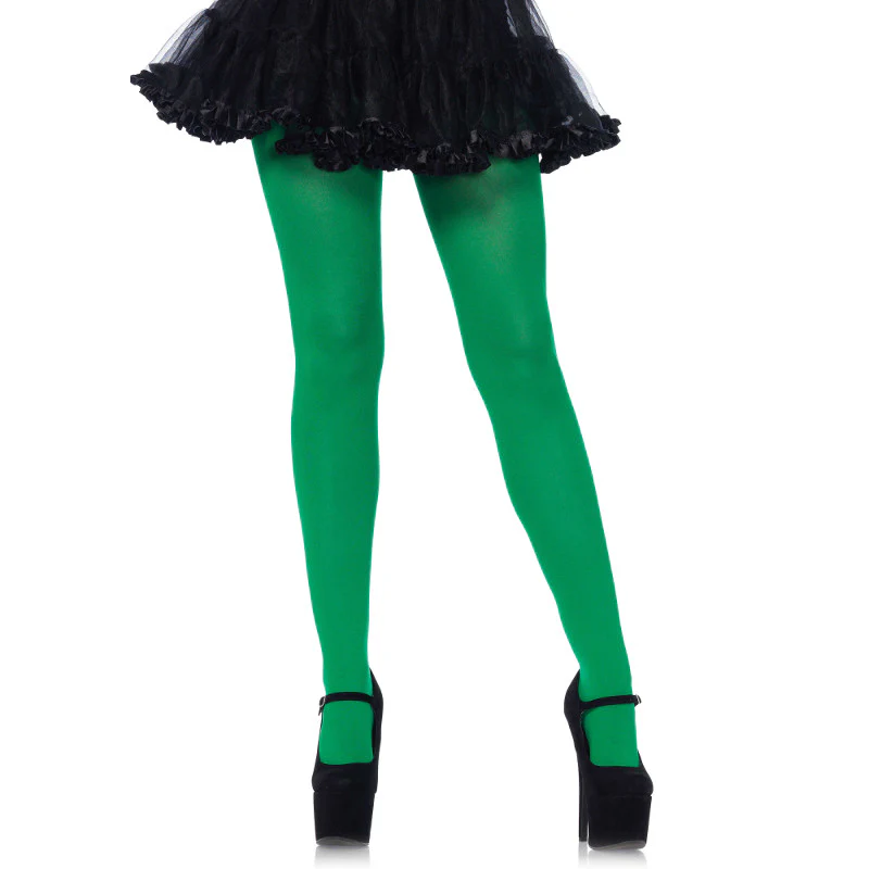 Opaque Green Pantyhose - Leg Avenue