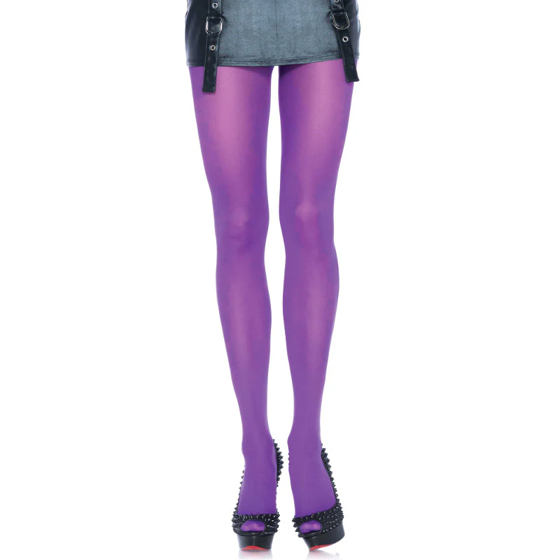Opaque Purple Pantyhose - Leg Avenue