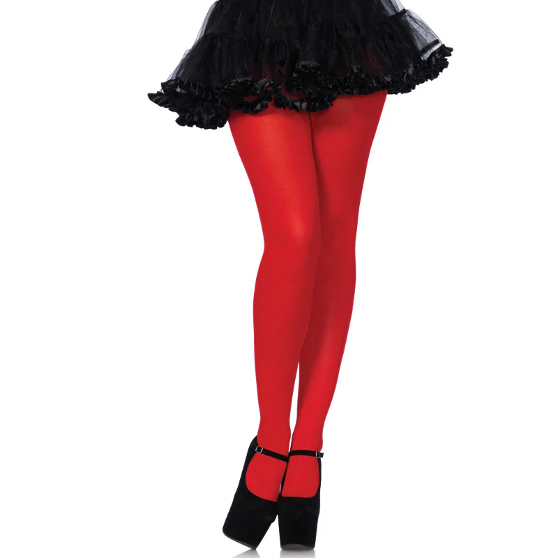 Opaque Red Pantyhose - Leg Avenue
