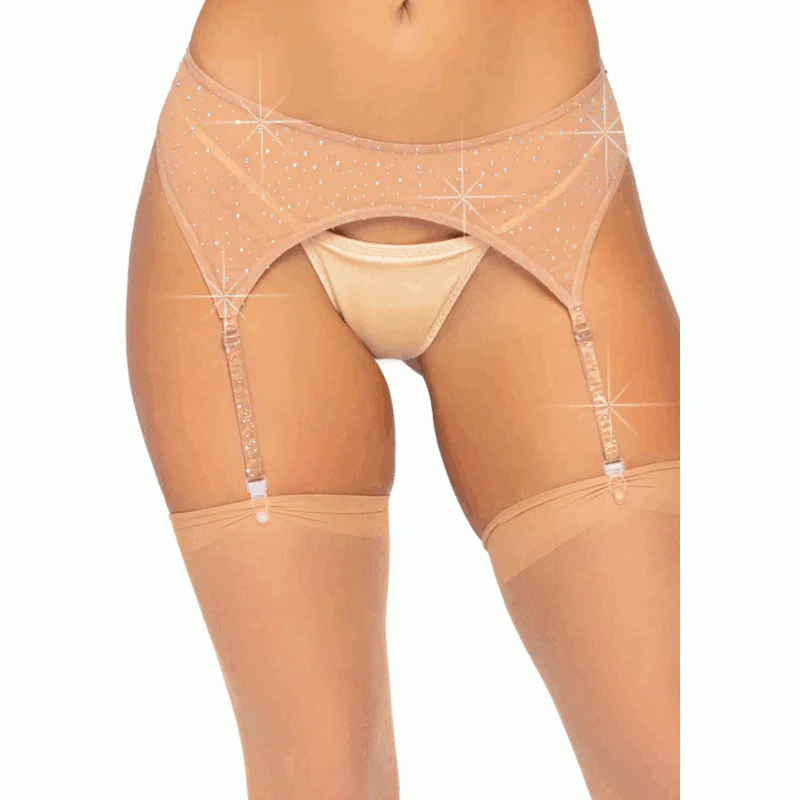 Rhinestone Garter Belt - Leg Avenue - Image 6