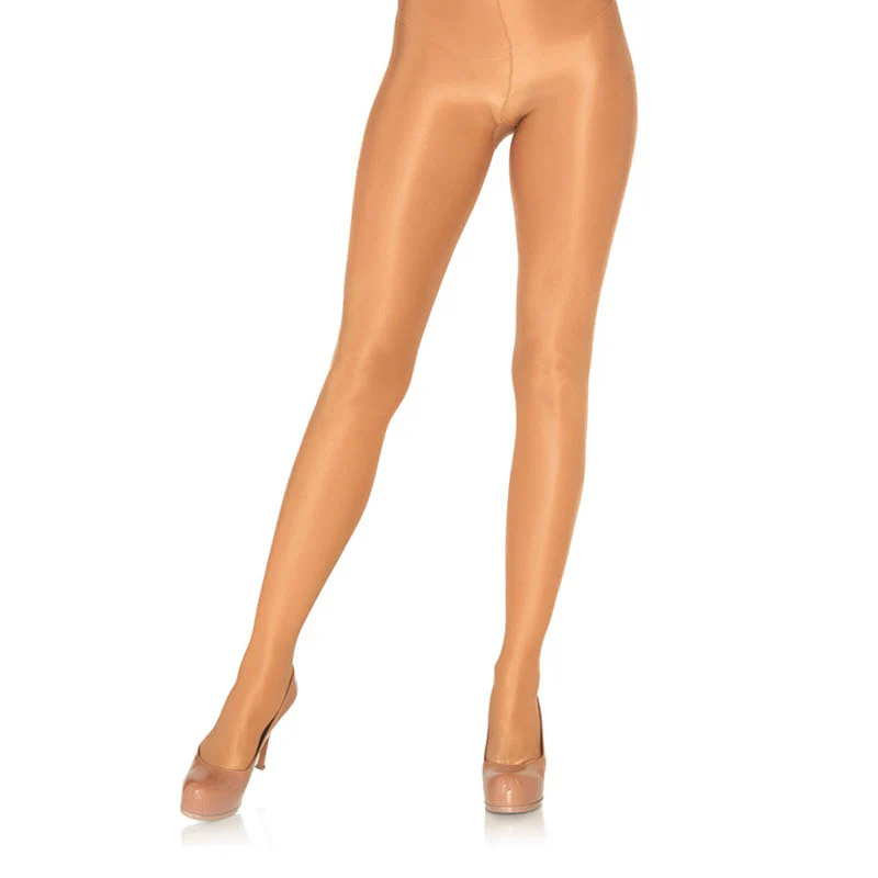 Sheer Shiny Cotton Crotch Pantyhose - Leg Avenue - Image 3