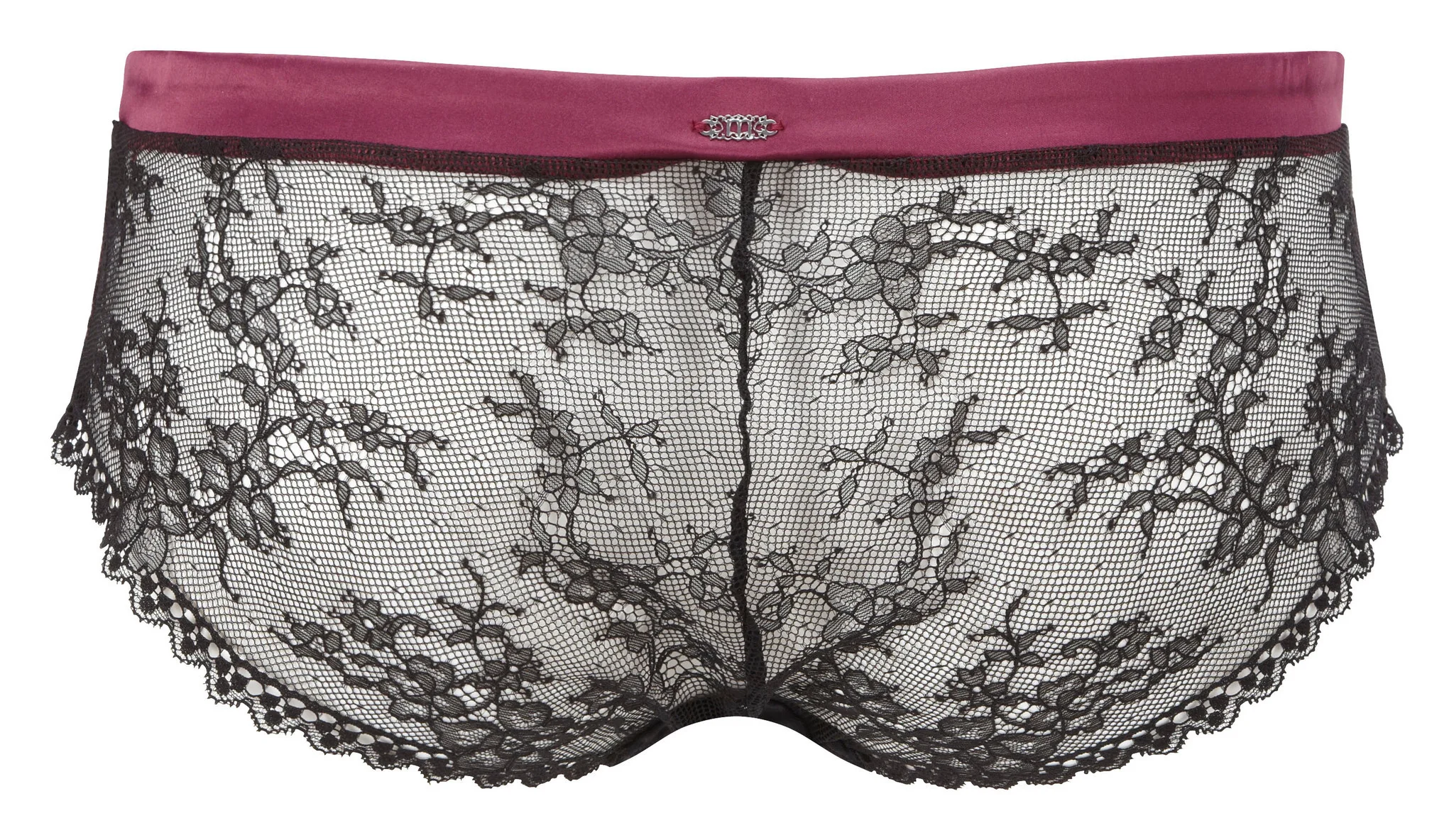 Antoinette Black & Ruby Brief Panty - Masquerade - Image 2