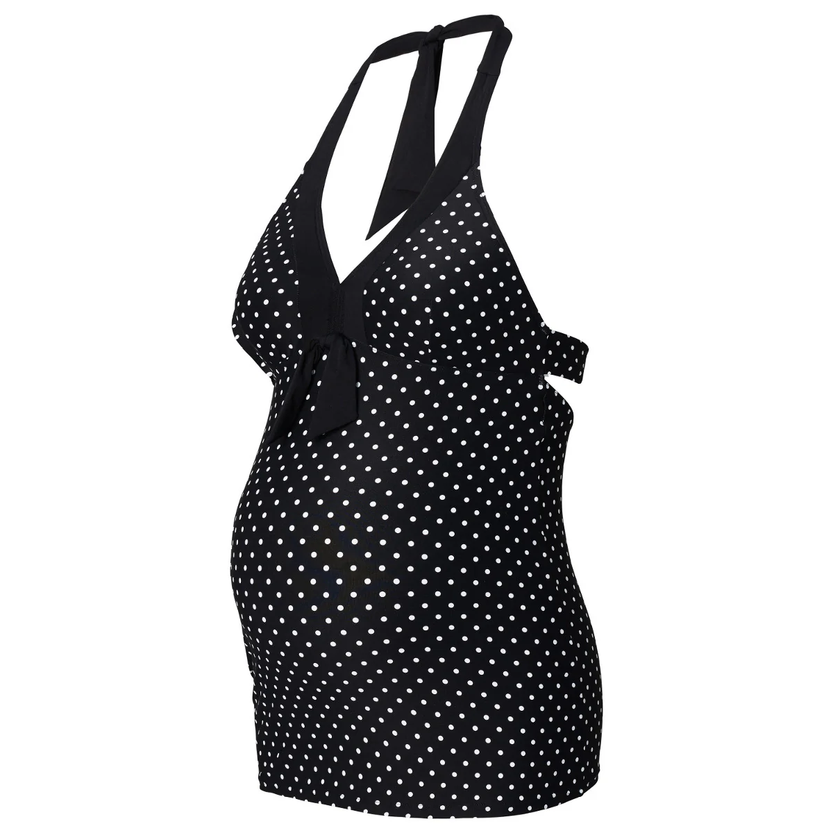Dot White Black Tankini Maternity Swimsuit - Noppies - Image 3