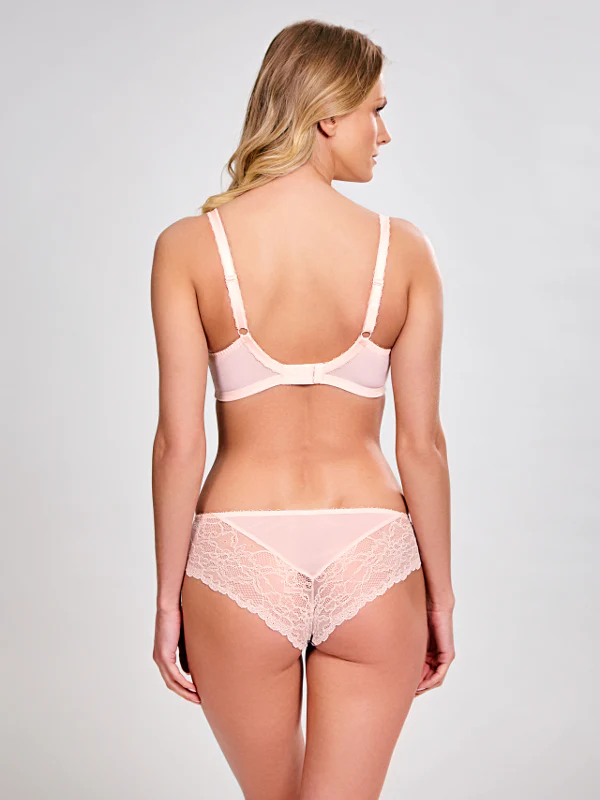 Jasmine Confetti Pink Floral Brazilian Brief Panty - Panache - Image 4