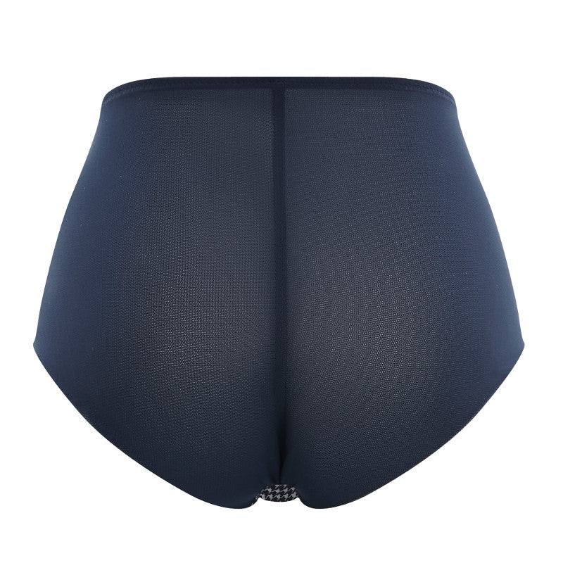Jasmine Dogtooth Blue Deep Brief Panty - Panache - Image 2