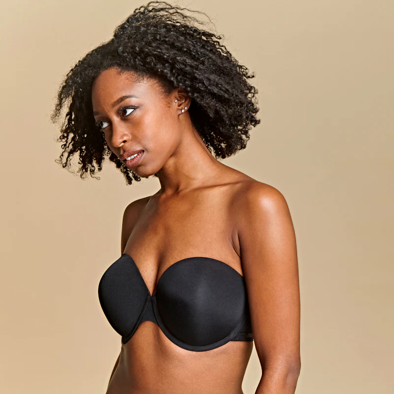 Porcelain Elan Strapless Bra Black - Panache - Image 8