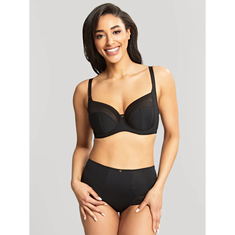 Serene High Waist Brief Noir Black - Panache - Image 2