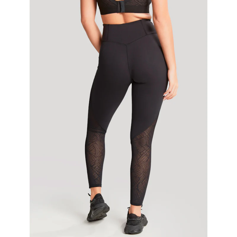 High Waist Exercise Leggings Black - Panache Sport - Image 2
