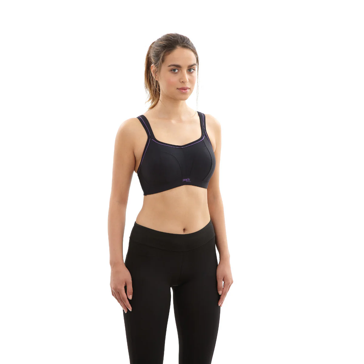 Black Sports Bra Non-Wired - Panache - Image 5