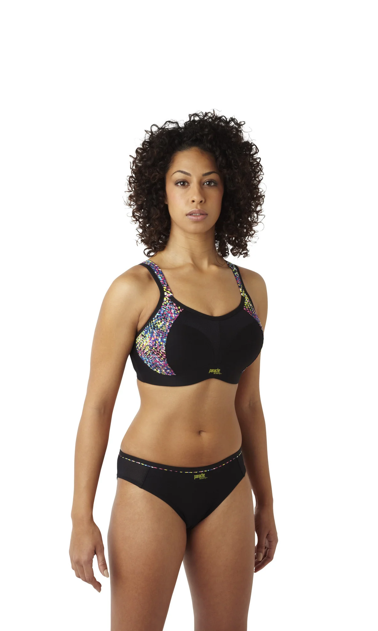 Sports Bra Non-Wired Geo Print - Panache - Image 5