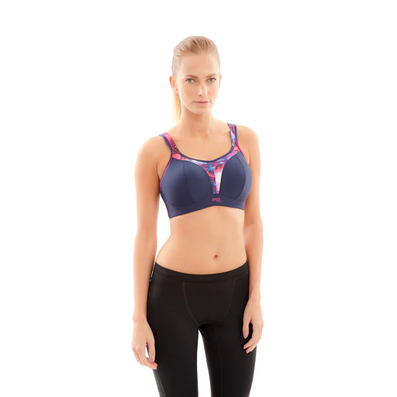 Navy Multi Limited Edition Sports Bra Non-Wired - Panache - Image 4