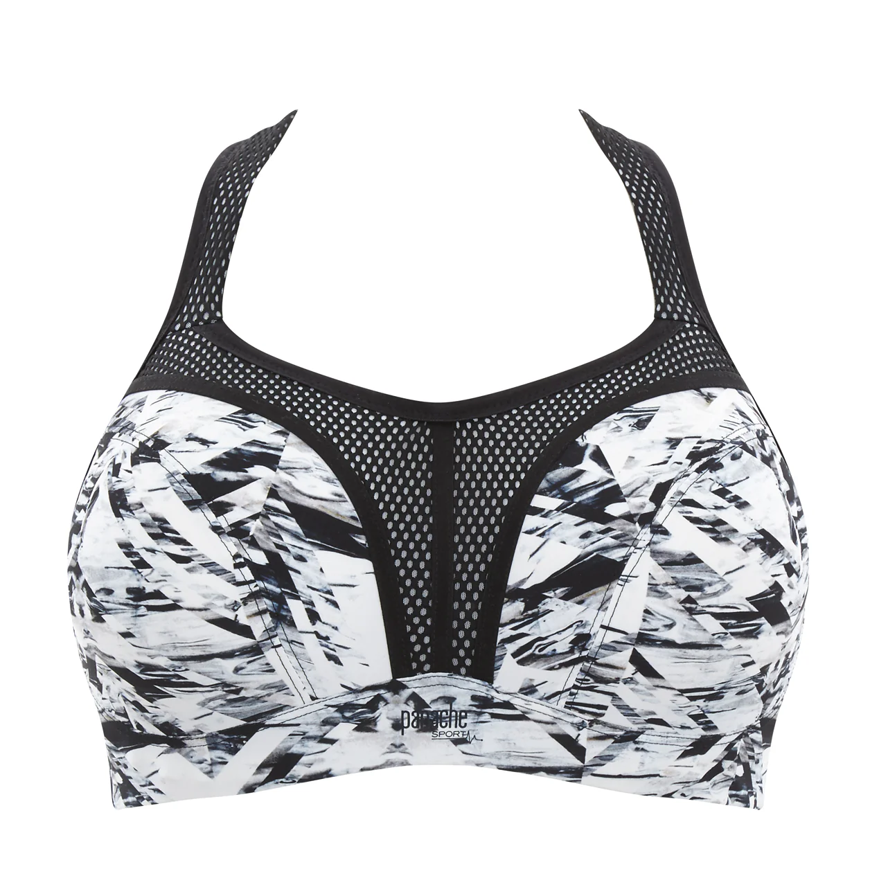Abstract Ice Black White Sports Bra Underwired - Panache - Image 3