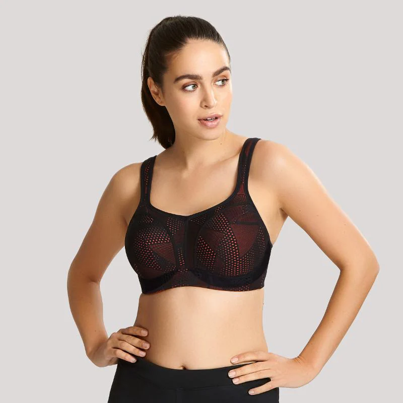 Black Coral Sports Bra Underwired - Panache - Image 2