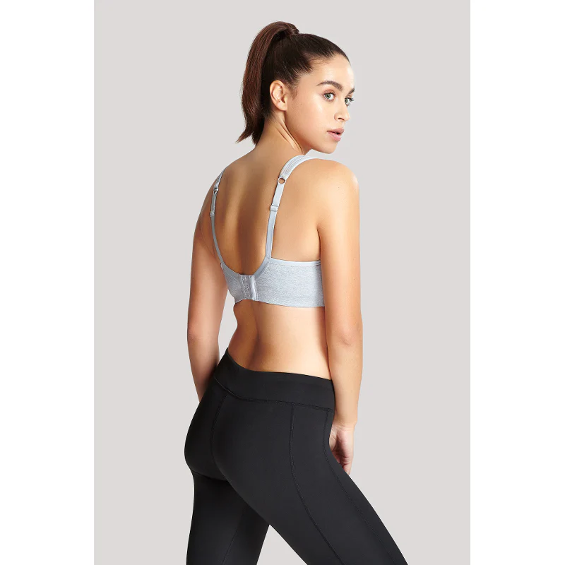 Grey Marl Sports Bra Underwired - Panache - Image 3