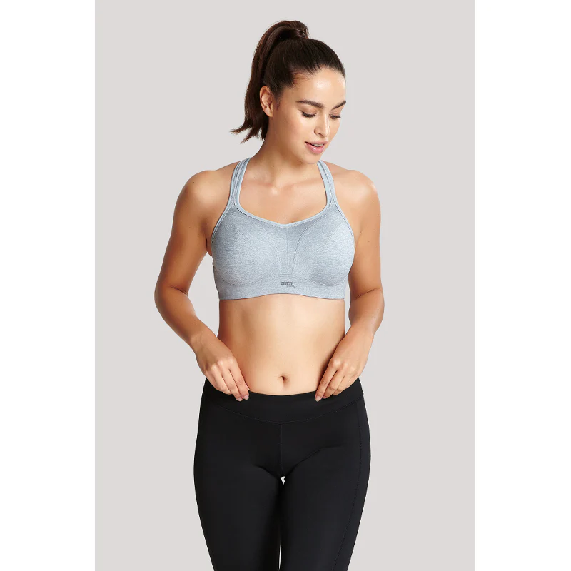 Grey Marl Sports Bra Underwired - Panache - Image 4