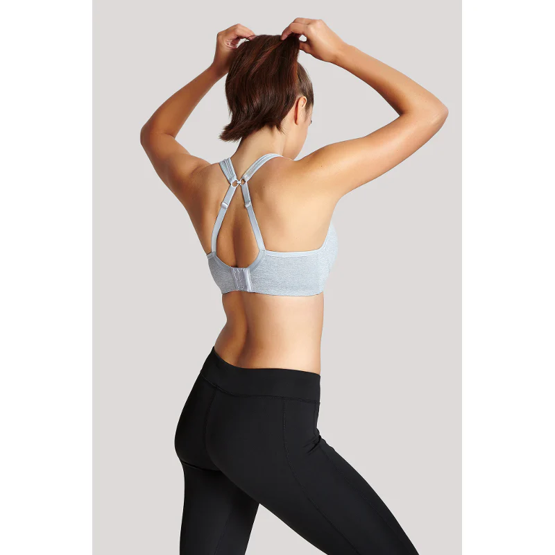 Grey Marl Sports Bra Underwired - Panache - Image 5