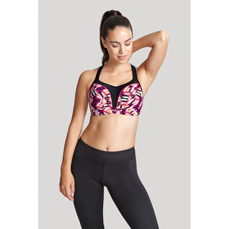 Neon Lights Print Sports Bra Underwired - Panache - Image 2