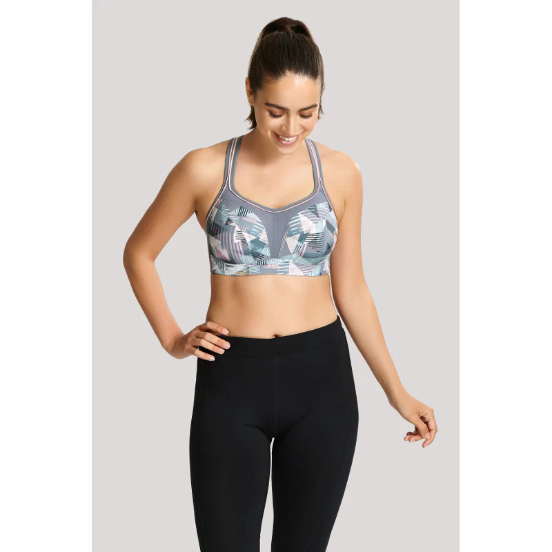 Panache Pastel Retro Underwired Sports Bra - Image 6