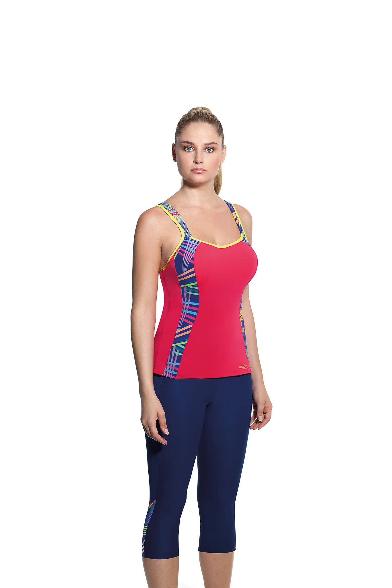 Sports Top Vest Coral Multi-Colour Print - Panache - Image 5