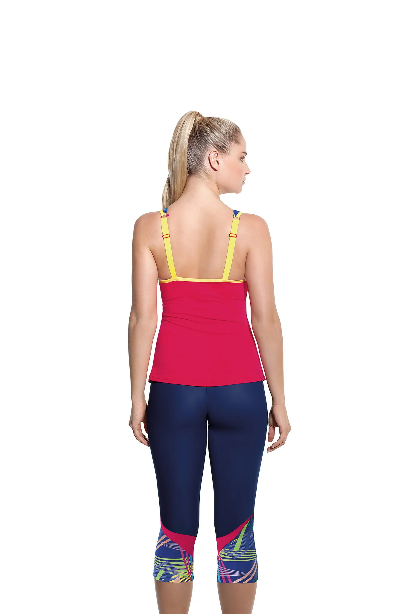 Sports Top Vest Coral Multi-Colour Print - Panache - Image 6