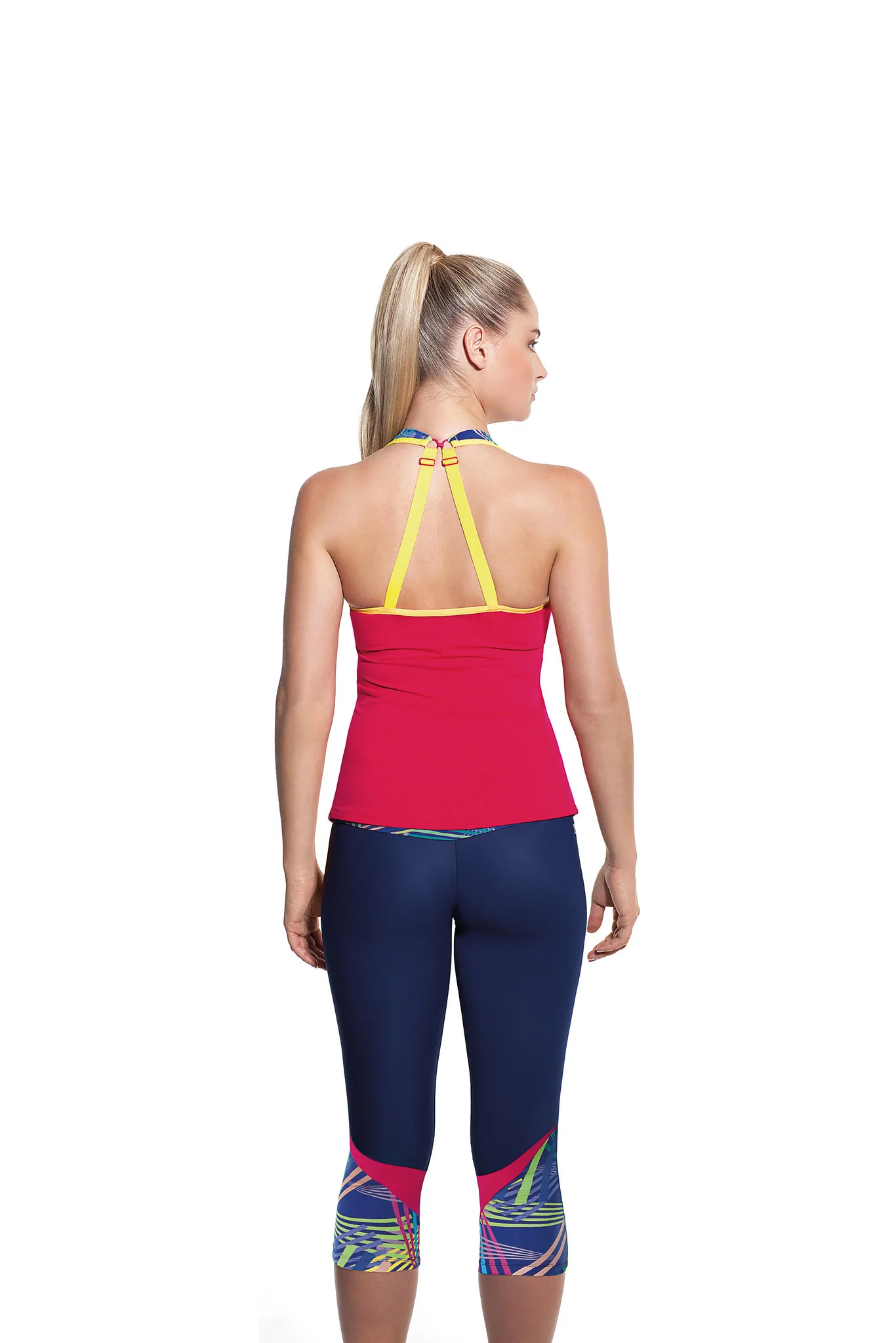 Sports Top Vest Coral Multi-Colour Print - Panache - Image 7