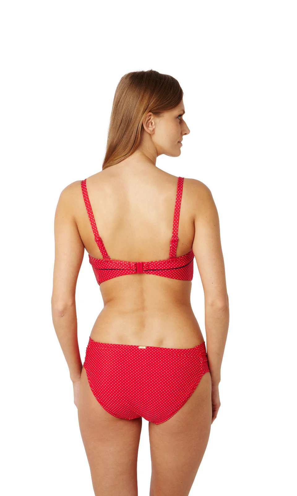 Britt Red Spot Bandeau Bikini Top - Panache Swim - Image 4