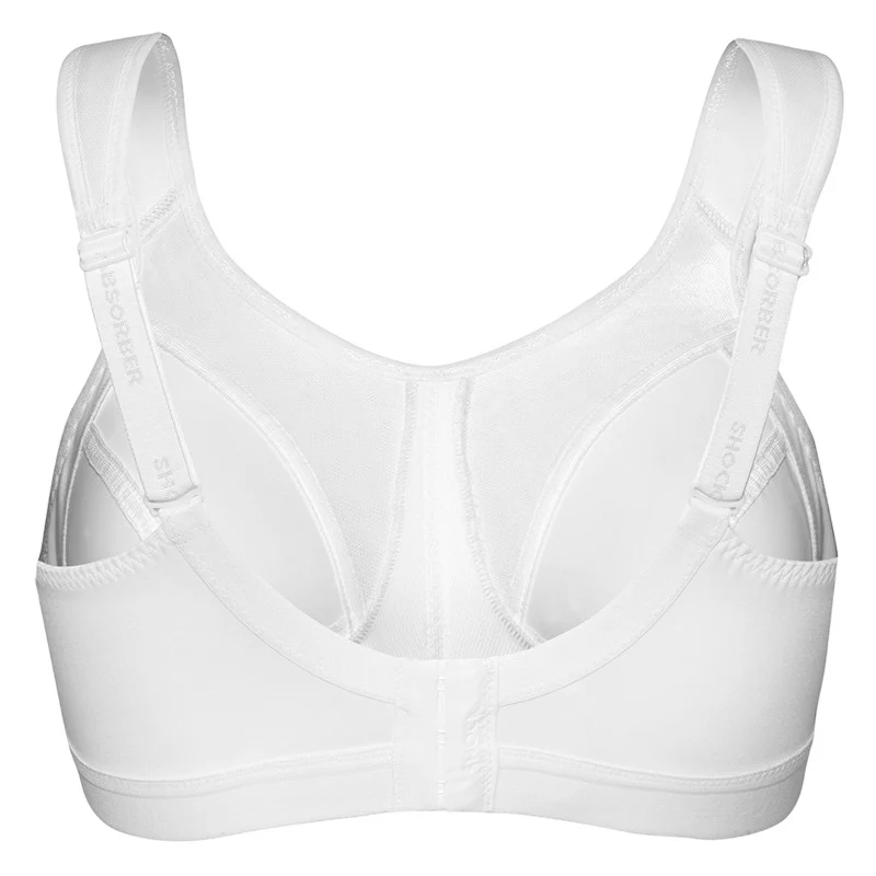 D+ Max Support Sports Bra White - Shock Absorber - Image 2