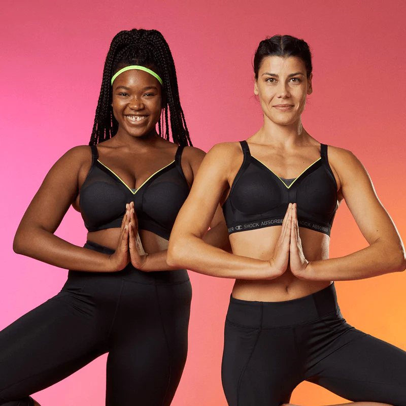 Shaped Support Sports Bra Grey - Shock Absorber - Image 3