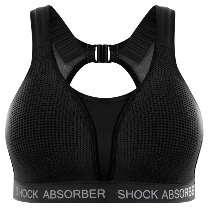 Ultimate Run Padded Sports Bra Black - Shock Absorber
