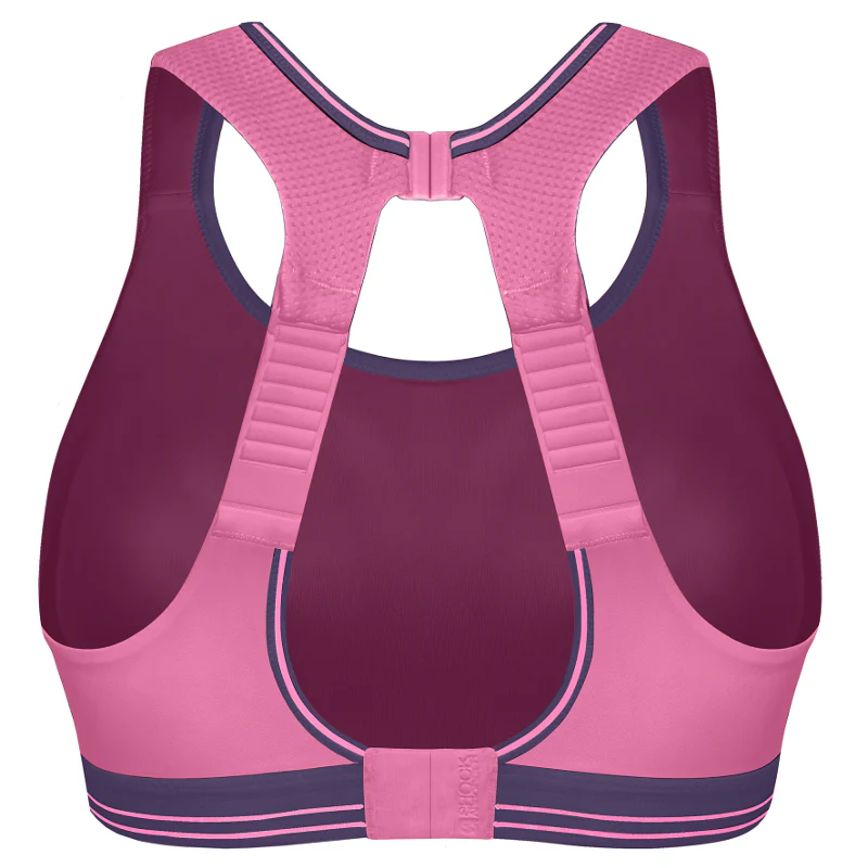 Ultimate Run Pink Purple Sports Bra - Shock Absorber - Image 2