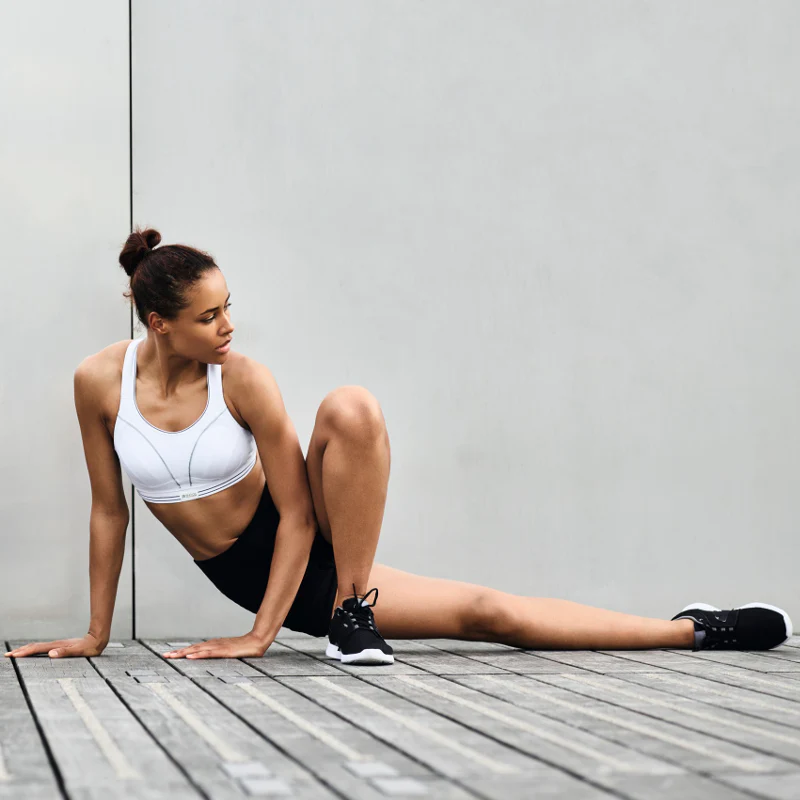 Ultimate Run White Sports Bra - Shock Absorber - Image 3