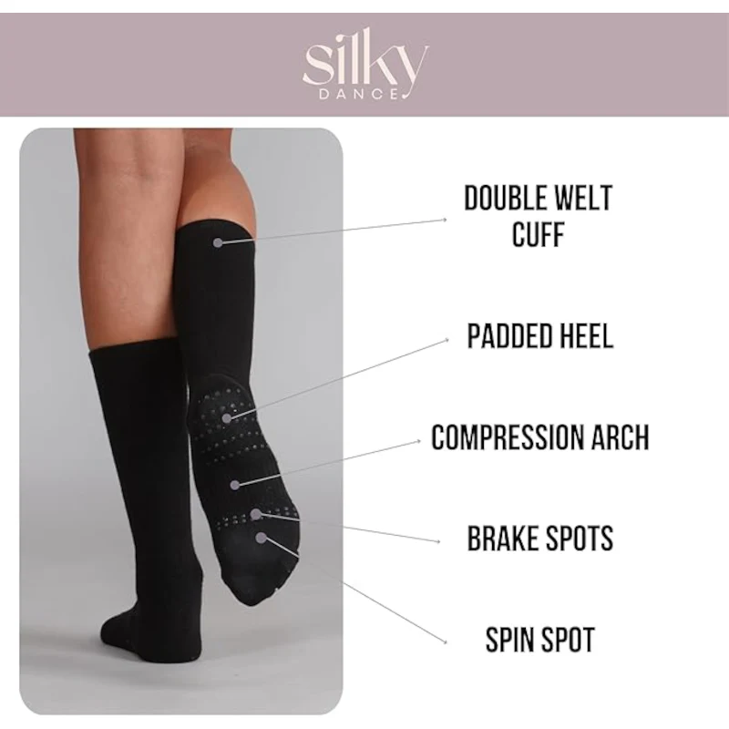 Silicone Grip Dance Turning Socks - Silky - Image 4