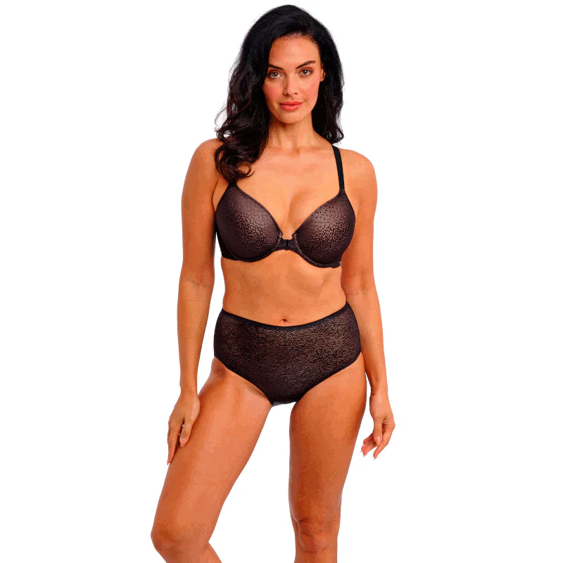 Back Appeal Front Fastener T-shirt Bra Black - Image 3