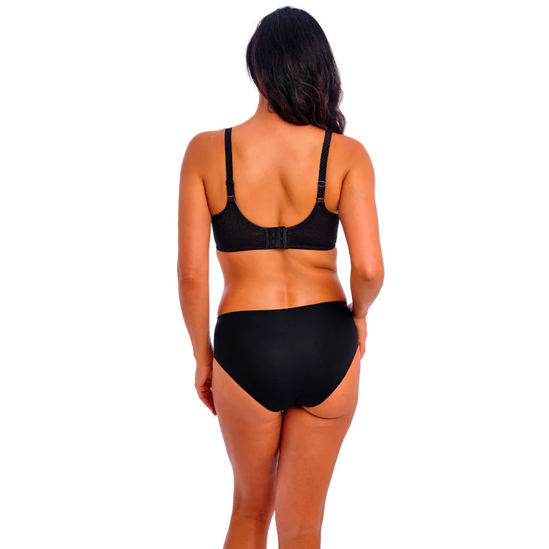 Back Appeal Underwired T-shirt Bra Black - Image 3