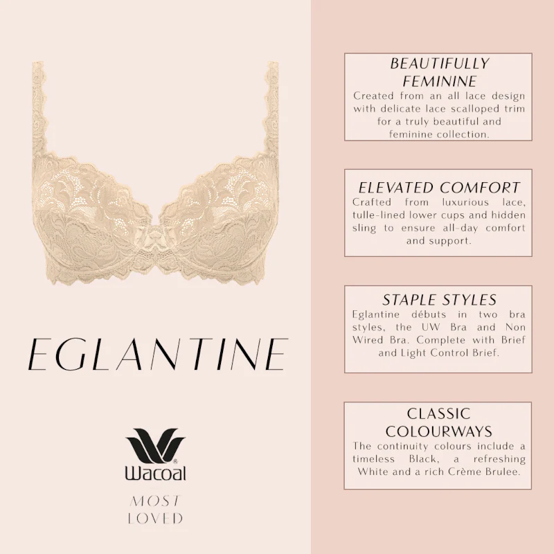 Eglantine Underwired Bra Creme Brulee Nude - Wacoal - Image 5