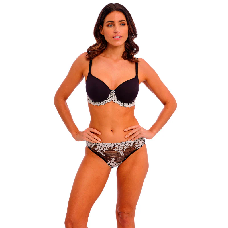 Embrace Lace Bikini Brief Underwear Black - Wacoal - Image 3
