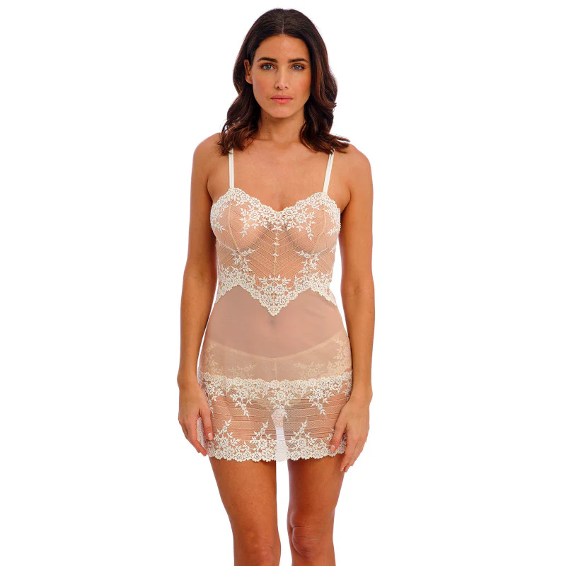 Embrace Lace Chemise Naturally Nude Ivory - Wacoal - Image 2
