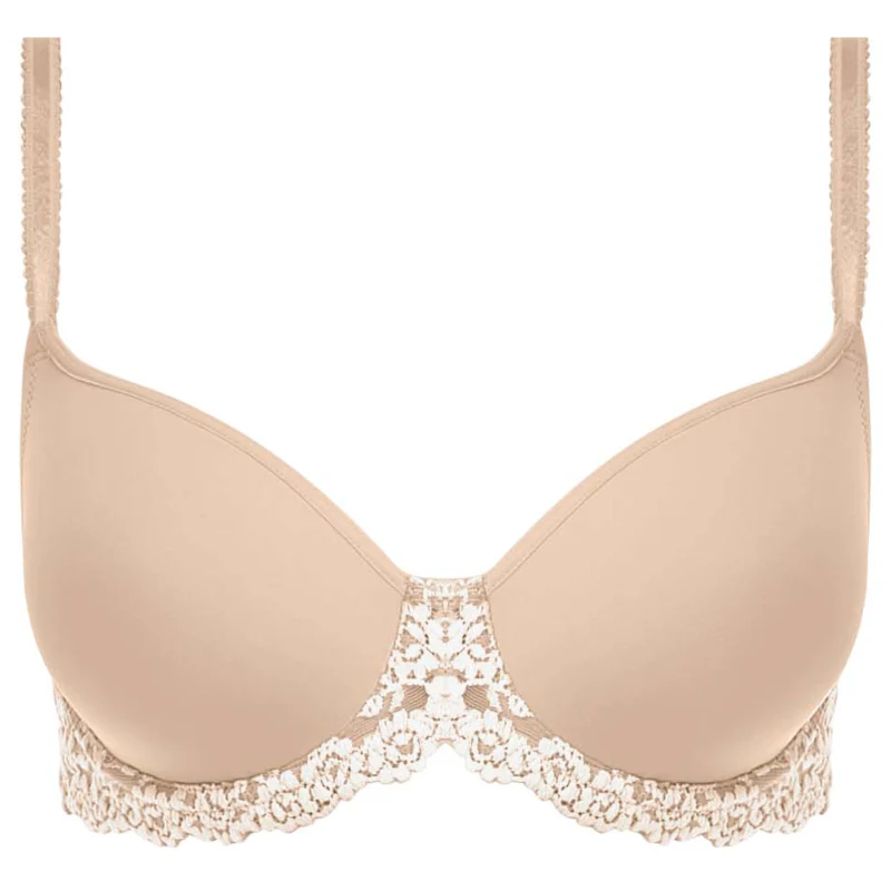 Embrace Lace Contour Bra Naturally Nude Ivory - Wacoal