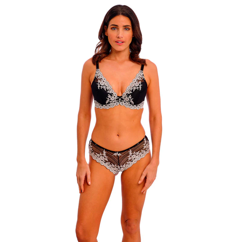 Embrace Lace Plunge Bra Black - Wacoal - Image 2