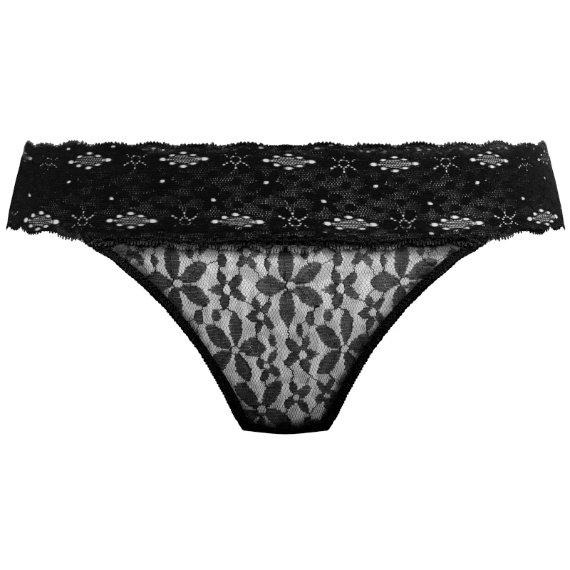 Halo Lace Brief Black - Wacoal