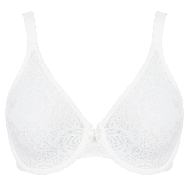 Halo Lace Plunge Bra Ivory - Wacoal