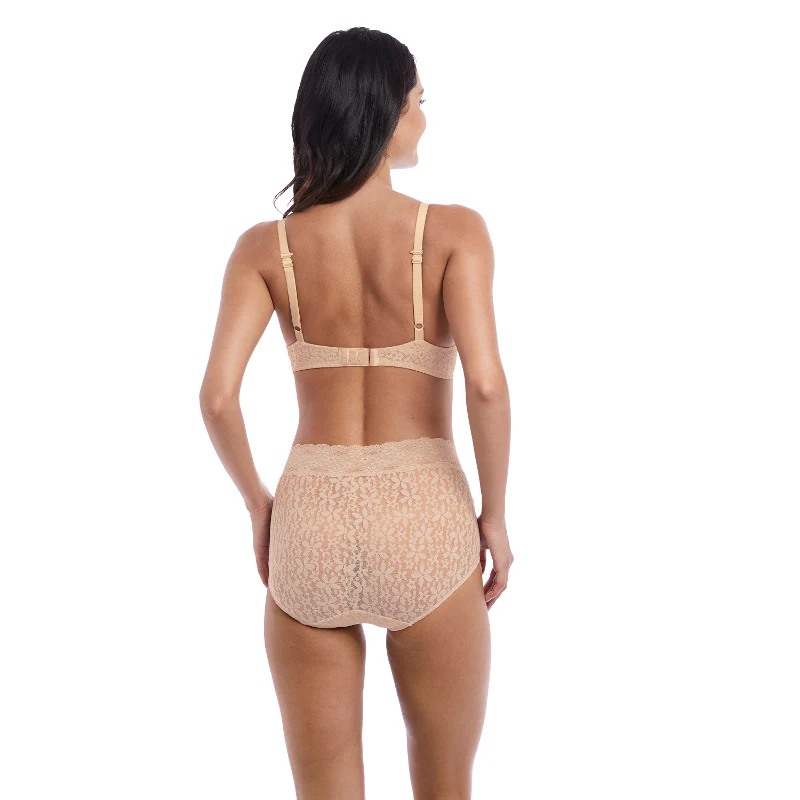Halo Lace Plunge Bra Nude - Wacoal - Image 3