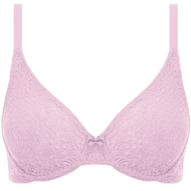 Halo Lace Plunge Bra Sweet Pink - Wacoal